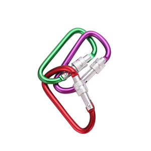 Mosquetón de Aluminio Tipo D JH-DSK-D1, Capacidad de Carga de 30 kg, Clip de Bloqueo, Gancho Multifuncional para Exteriores, Uso Universal - Product Image 5