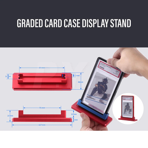 Giao dịch thẻ slab chủ từ kim loại đứng cho TCG BGS phân loại thẻ trường hợp hiển thị và bộ sưu tập hiển thị đứng - Product Image 4