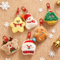 Sac à dos de Noël en peluche breloque porte-clés festif cadeaux de Noël décorations de personnage de Noël sac à dos décoration de Noël