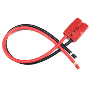 Cable de conexión de batería de almacenamiento de energía de 10mm2, enchufe Andersons de 50A, arnés de conector personalizado de nueva energía, Cable Rojo Negro Nangudi