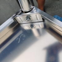 Produk Tren Meja Kerja Dapur Stainless Steel 201/304 Kelas Komersial Kapasitas 300KG