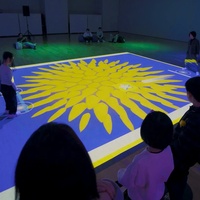 Planchers interactifs métalliques projetés Sqarcade, jeux personnalisés à thème pour parcs d'attractions intérieurs, projecteur de sol pour jeux augmentés