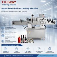 Machine d'étiquetage adaptée aux bouteilles de vin pouvant être appliquée sur les deux côtés et compatible avec divers types de bouteilles