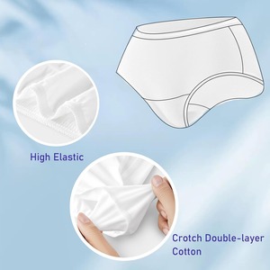 Culotte de voyage jetable coton blanc Portable ajustement parfait utilisations multiples confort résistant à la déchirure pour les femmes enceintes - Product Image 3