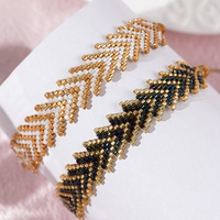 Go2boho gelang multiwarna desain panah buatan tangan tenun persahabatan kualitas perhiasan Miyuki Bead wanita hadiah tanggal Boho