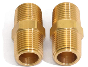 Phụ Kiện Chuyển Đổi Bằng Đồng Thau 5/8 Inch Núm Vú Ống Đồng Thau Hình Lục Giác Đặc NPT - Product Image 2