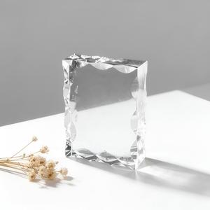 HBL工場直販 K9長方形クリスタルフォトフレーム 正方形2D/3Dレーザー彫刻UV印刷クリスタルブランクキューブ - Product Image 6