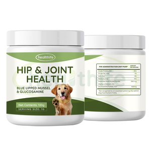 Suplemento para Cadera y Articulaciones de Perros de Doble Acción Healthife OEM, Polvo de Mejillón de Labios Azules y Glucosamina para Mascotas - Product Image 2
