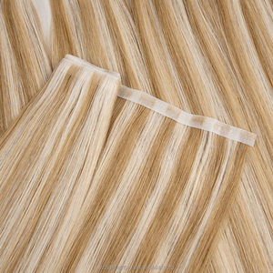 Extensions à bandes invisibles longues en cheveux russes Remy doublement étirés Highlight Yuanzhen, cheveux vierges sans couture, vente en gros - Product Image 6