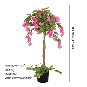 Arbre artificiel de <span class=keywords><strong>bougainvillier</strong></span> de style luxueux détachable, plante verte artificielle, fleurs de <span class=keywords><strong>bougainvillier</strong></span> artificielles, plante en pot artificielle - Product Image 2