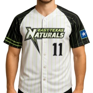 Custom Sublimated Baseball Jersey | Professional Full Button <b>Down</b> Team Uniform | High-Performance OEM Sportswear - Product Image 1