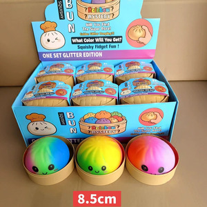 8,5CM Voedselstoomboot Reuze Dumpling Squishies Speelgoed Glitter Mystery Box Kleurrijke Stressballen Fidget Sensorische Knijpballen Kerstmis - Product Image 6