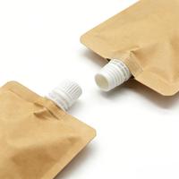 Vente directe usine – Sachet d'emballage biodégradable personnalisable en papier kraft avec bec verseur pour liquides
