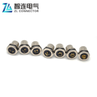 En stock Câble 24AWG M12 6 broches femelle à montage arrière avec câbles UL1007 de 20 cm