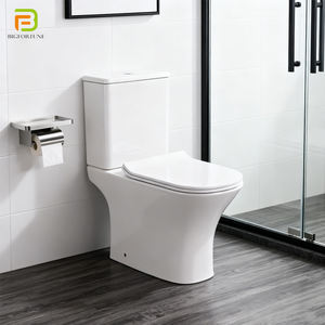 Inodoro <span class=keywords><strong>de</strong></span> dos piezas sin montura <span class=keywords><strong>de</strong></span> cerámica <span class=keywords><strong>de</strong></span> buena calidad, inodoro con inodoro montado en el suelo, inodoro WC - Product Image 1