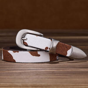 Vintage lüks hakiki deri gerçek inek derisi at kılı tasarımcı özel aksesuarları pantolon erkek kadın geniş kemerler - Product Image 5