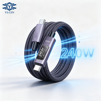 Câble de charge rapide 240W avec affichage numérique intelligent, pour Huawei, Honor, Xiaomi, Vivo, Oppo et OnePlus