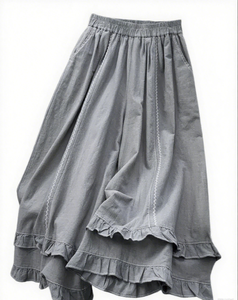 <span class=keywords><strong>Pantaloni</strong></span> <span class=keywords><strong>Palazzo</strong></span> larghi da donna <span class=keywords><strong>in</strong></span> stile giapponese con rifiniture <span class=keywords><strong>a</strong></span> volant estivi larghi <span class=keywords><strong>a</strong></span> vita alta <span class=keywords><strong>in</strong></span> cotone e <span class=keywords><strong>lino</strong></span> Casual Culottes - Product Image 3