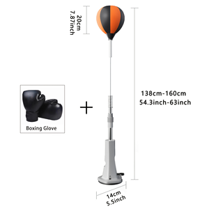 CZFIT Sports <b>Boxing</b> Speed Ball Adult Children <b>Standing</b> Training Home Equipment PU Leather Adjustable Height Rebound Non-Falling - Product Image 2