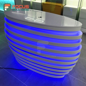 Professional Smoke Shop Display Cabinet Wood Glass Showcase Counter LED Light Tobacco Display Cabinet - Product Image 5