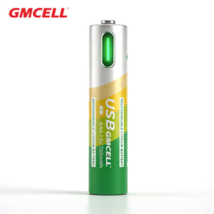 Baterí<span class=keywords><strong>a</strong></span> <span class=keywords><strong>Recargable</strong></span> de Litio GMCELL AAA de 1.5V y 750mWh, Baterías de Iones de Litio de Alta Capacidad con Cable de Carga USB - Product Image 2