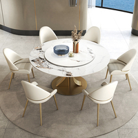 Italienischer Matte Rock Board Esstisch New Modern Simple Home Light Luxus Design für 10 Personen Plattenspieler Feature