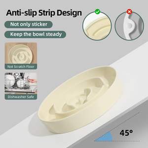 Orta büyük köpekler için seramik yavaş besleyici köpek kase kapalı evcil besleme için yükseltilmiş tasarım küçük kutu ambalaj ile su kasesi - Product Image 5