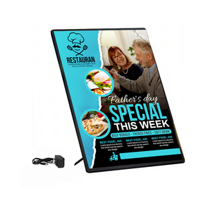 Siêu mỏng ánh sáng Pad xách tay LED <span class=keywords><strong>L</strong></span> LED Tường <span class=keywords><strong>lightbox</strong></span> Bảng hiển thị Menu nhà hàng quảng cáo hộp Đèn đặt hàng <span class=keywords><strong>l</strong></span>ại <span class=keywords><strong>lightbox</strong></span> - Product Image 1