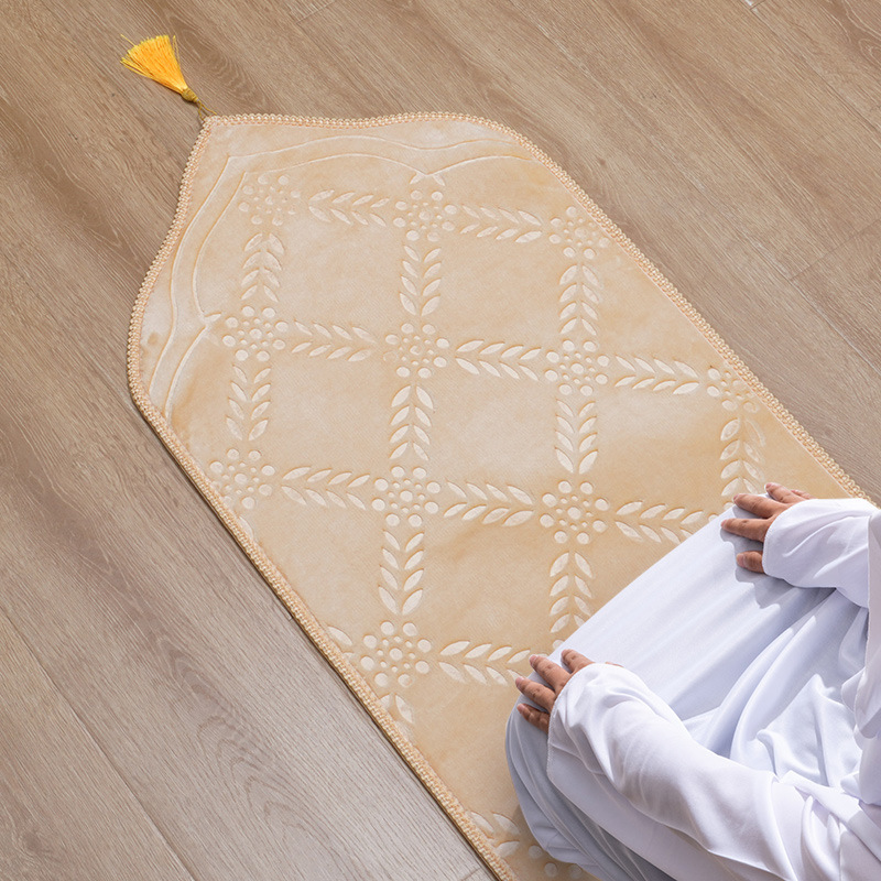 Soft Prayer Mat with Tasbeeh Prayer