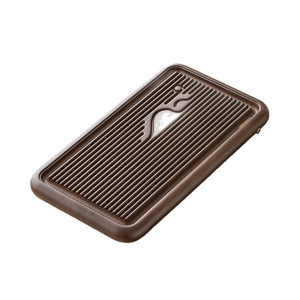 Plateau à thé haut de gamme en dalle de pierre de grande taille avec sortie d'eau, style rétro, drainage automatique, table de préparation à sec, favorise la distribution. - Product Image 3