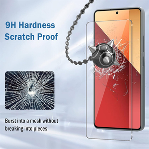 Protector de Pantalla de Vidrio Templado 9H de Alta Claridad, Antihuellas y Sin Burbujas <span class=keywords><strong>para</strong></span> Teléfono Celular Redmi Note 13 13 Pro, Paquete de 2 - Product Image 6
