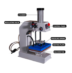 Presse à chaud pour vêtements en gros, impression de <span class=keywords><strong>logo</strong></span>, fabrication de presse à chaud, presse à chaud pneumatique à poste unique - Product Image 1