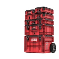 Boîte à outils industrielle mobile électrique multifonctionnelle six-en-un, multicouche, empilable et combinée