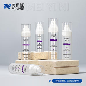 Frosted Plastic Spray <b>Bottle</b> 100ml Lotion <b>Pump</b> Cosmetic Skincare <b>Bottle</b> - Product Image 4