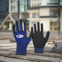NMsafety 18 jauge HPPE ANSI coupe niveau 4 gants sandy nitrile enduit gants écran tactile gants de construction
