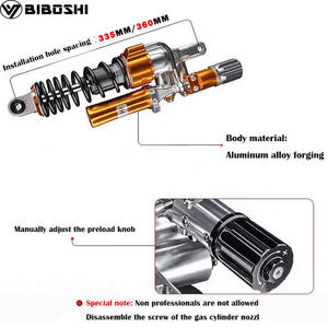 Amortiguador Trasero BIBOSHI RS3 MAX con Distancia entre Orificios de 335/360MM para Scooter Niu N Yamaha Xmax <span class=keywords><strong>Nmax</strong></span> Nuevas Motocicletas Amortiguador Trasero - Product Image 4
