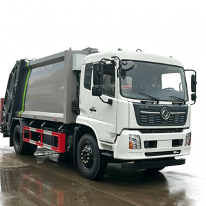 Vehículo compactador de residuos hidráulico de 6 metros cúbicos, camión de basura compactador de carga trasera de 5, 8, 10, 15, 20 metros cúbicos - Product Image 1