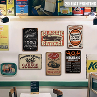 No puedes comprar la felicidad, pero puedes comprar herramientas, cartel metálico vintage, arte de pared retro y divertido para garaje
