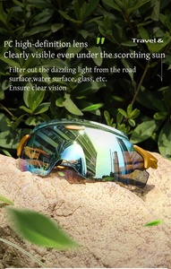 نظارات شمسية عصرية للجنسين لعام <span class=keywords><strong>2026</strong></span> بحماية من الأشعة فوق البنفسجية UV400، شعار مخصص، خفيفة الوزن ومريحة للرياضات الخارجية مثل الجري وركوب الدراجات - Product Image 3