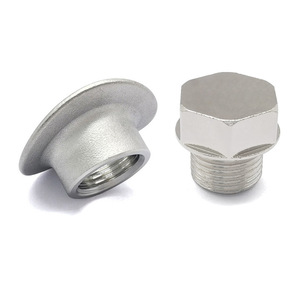 M18X1.5 Stainless Steel Exhaust Pipe Welding Nut Plug With <b>Copper</b> Gasket For Automotive Use - Product Image 3