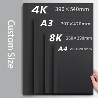 Cartón Negro de 787*1092 mm, 70*100 cm, 300 g/m², 350 g/m², Hojas/Rollo para Cajas de Embalaje, Bolsas, Colgadores de Papel