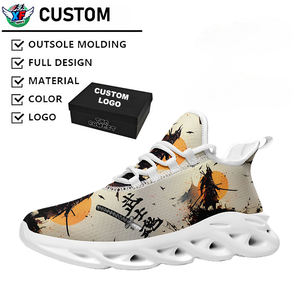 थोक कस्टम पैटर्न चल रहे जूते जाल लुभावनी हल्के फैशन प्रवृत्ति गर्मी खेल जूते व्यक्तिगत लोगो ओएम/ओडम - Product Image 1