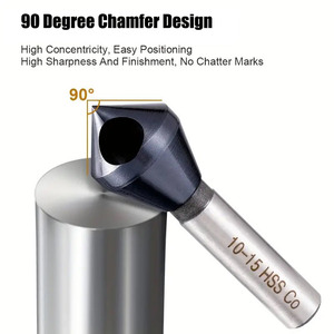 M35 HSS-Co <strong>Cobalt</strong> TiAlN Coated <strong>Countersink</strong> Drill Bit 90 Degree Deburring Chamfer Tool 10-15mm - Product Image 4