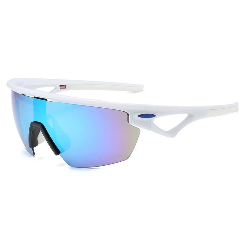 2025 New Sports Cycling Sunglasses Fashionable Sports Glasses for Men Women Custom Logo White Red Frame Colors for Outdoor Use