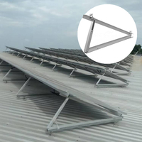 Support de montage de panneau solaire triangulaire réglable en alliage d'aluminium pour toit