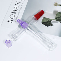 Flacon de parfum en verre transparent de 25 ml, best-seller, avec diffuseur, fermeture éclair gratuite, forme colorée et surface sérigraphiée avec valve