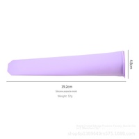 Moule à sucettes glacées grande taille en silicone sans BPA, réutilisable et facile à démouler