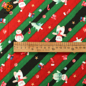 Rayures personnalisées bricolage <span class=keywords><strong>graphique</strong></span> dessin animé sublimation décoration maison mignon designer polyester matelassé <span class=keywords><strong>tissu</strong></span> à coudre pour décoration de noël - Product Image 3