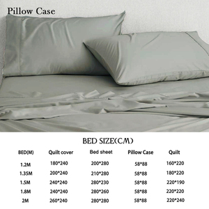 Juego de Sábanas de Algodón de Hotel de Calidad, 200TC 250TC 300TC 350TC 400TC, Funda de Edredón, Sábana Plana y Funda de Almohada - Product Image 6