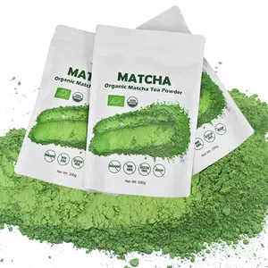 Özel etiket ambalaj 100% doğal YEŞİL ÇAY ince yeşil çay tozu tören sınıf YEŞİL ÇAY Matcha